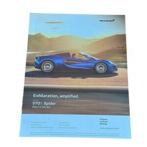 McLaren 570S Spider Car Advertisement Sports Series Supercar Hypercar GT Ad